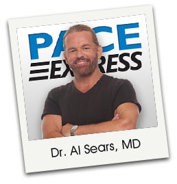 Dr. Sears and words Pace Express